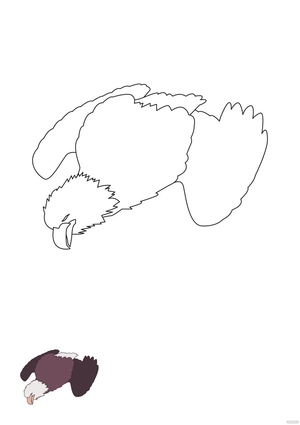 Dead Eagle coloring page