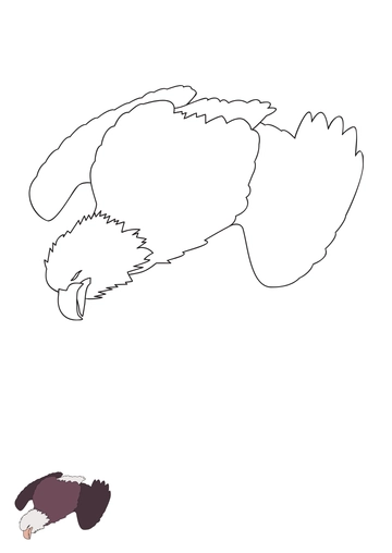 Free Dead Eagle coloring page Template to Edit Online