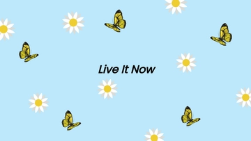 Free Sunflower and Butterfly Wallpaper Template to Edit Online