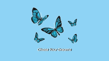 Free Light Blue Butterfly Wallpaper Template to Edit Online