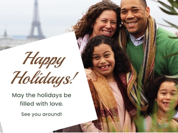 Free Happy Holidays Ecard Template to Edit Online