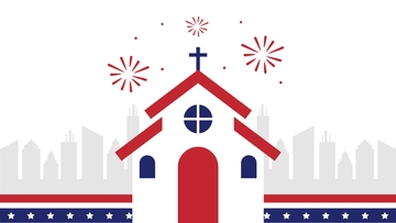 Free 4th Of July Church Background Template to Edit Online