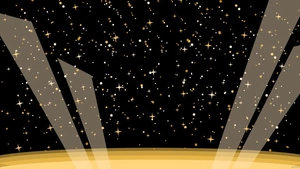 Black and Gold Glitter Background