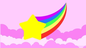 Rainbow Stars Background