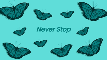 Free Teal Butterfly Wallpaper Template to Edit Online