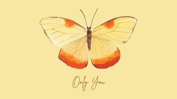 Free Watercolor Butterfly Wallpaper Template to Edit Online