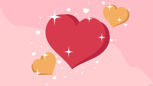 Heart Glitter Background