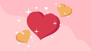 Free Heart Glitter Background Template to Edit Online