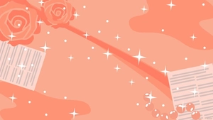Peach Glitter Background