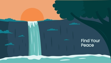 Free Waterfall Wallpaper Template to Edit Online