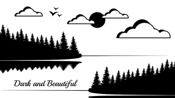 Free Black Nature Wallpaper Template to Edit Online