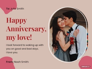 Anniversary Ecard Template