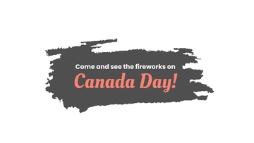 Free Canada Day Fireworks Video Template to Edit Online