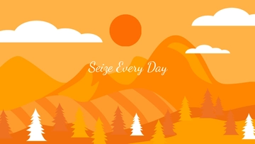 Free Orange Nature Wallpaper Template to Edit Online