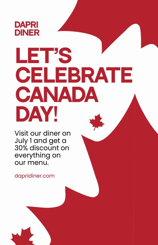 Canada Day Celebration Poster