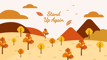 Free Fall Scene Wallpaper Template to Edit Online
