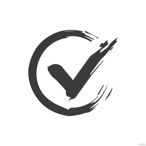 Grunge Check Mark clipart