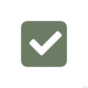 Flat Check Mark clipart