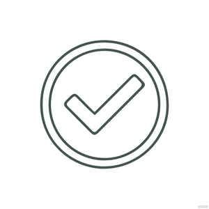 Check Mark Outline clipart