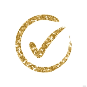 Glitter Tick Mark clipart