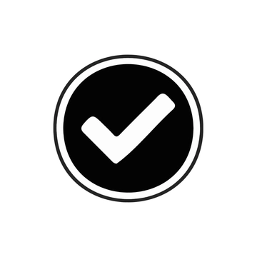 Free Round Black Tick Mark clipart Template to Edit Online