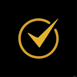 Gold Check Mark Clipart
