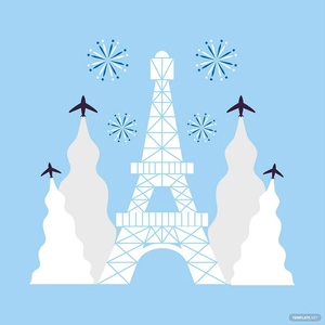Free White Bastille Day Clipart Template to Edit Online