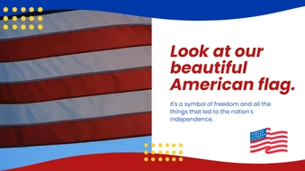 Free American Flag Video Template to Edit Online