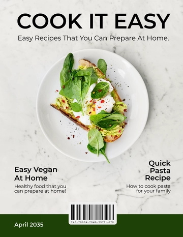 Free Recipe Zine Template to Edit Online