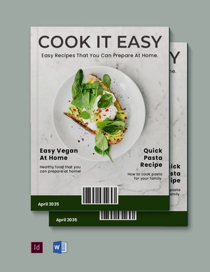 Recipe Zine Template