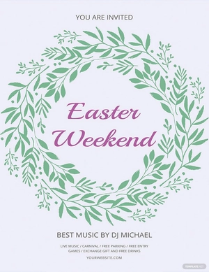 Easter Weekend Flyer Template