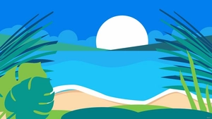 Summer Zoom Background