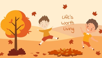 Free Happy Fall Wallpaper Template to Edit Online