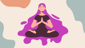 Free Yoga Zoom Background Template to Edit Online
