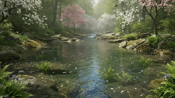 Free Nature Spring Background Template to Edit Online