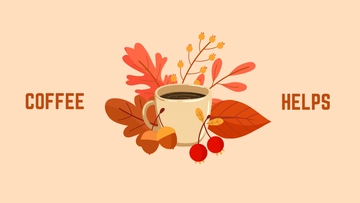 Free Fall Coffee Wallpaper Template to Edit Online