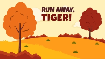 Free Cartoon Fall Wallpaper Template to Edit Online