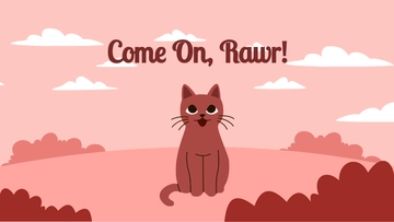 Free Fall Cat Wallpaper Template to Edit Online