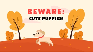 Free Fall Dog Wallpaper Template to Edit Online