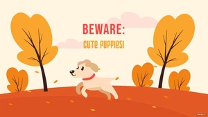 Fall Dog Wallpaper