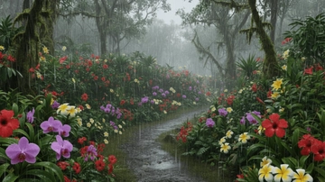 Free Nature Rain Background Template to Edit Online