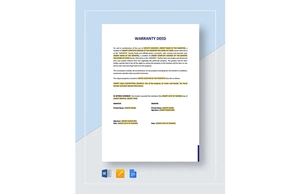 Warranty Deed Agreement Template