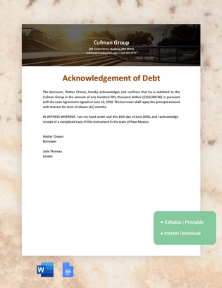 New Mexico IOU Template