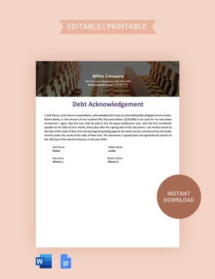 New York IOU Template