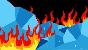 Fire And Ice Background