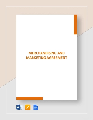 Merchandising and Marketing Agreement Template Merchandising and Marketing Agreement Template