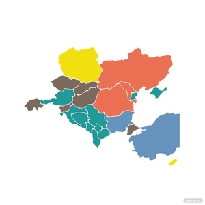 Blank Europe Map Clipart