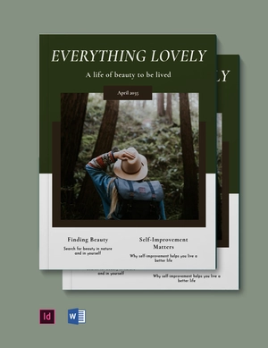 Aesthetic Zine Template