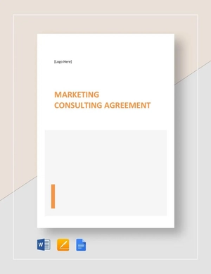 Marketing Consulting Agreement Template