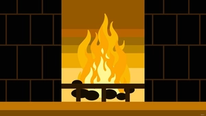 Warm Fire Background